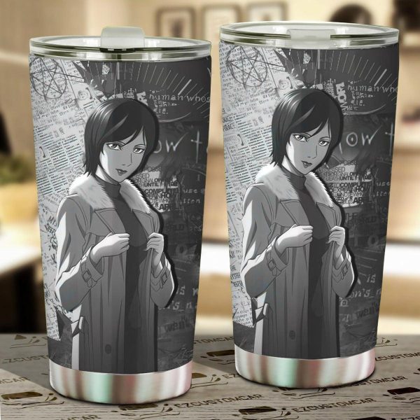 Misa Amane Car Tumbler Cup Cutsom Death Note Black White Anime Car Accessories
