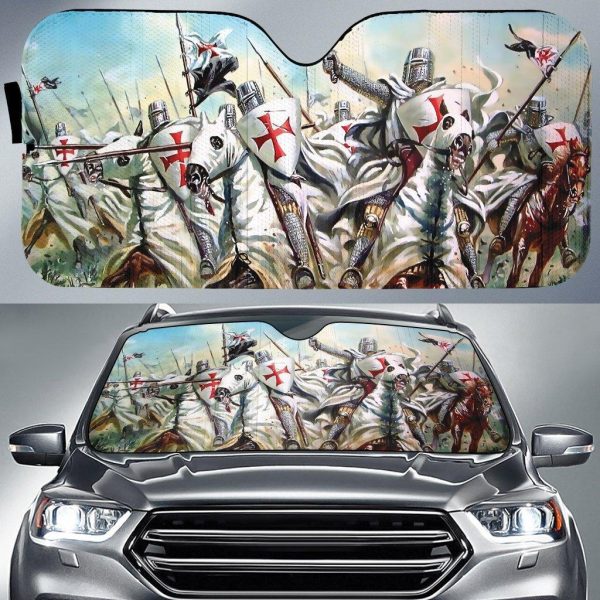 Knights of the Templar Army Car Sun Shade