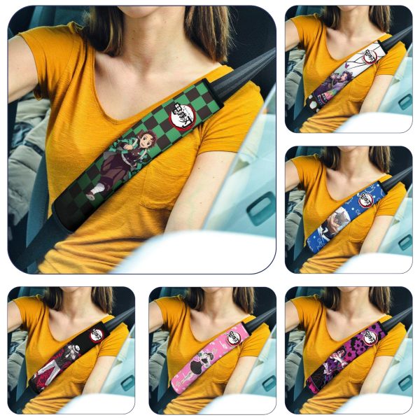 KNY Demon Slayer Custom Car Seat Belt Covers