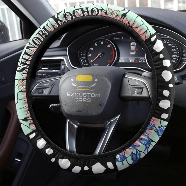 kocho shinobu anime steering wheel cover custom anime demon slayer car accessories e4y04