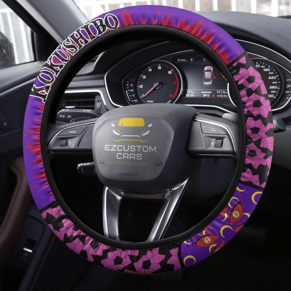 kokushibo anime steering wheel cover custom anime demon slayer car accessories g9yem