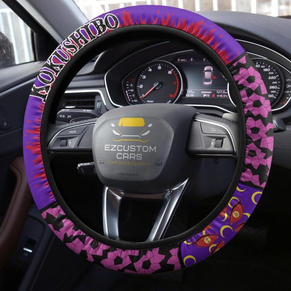 kokushibo anime steering wheel cover custom anime demon slayer car accessories ug2sq