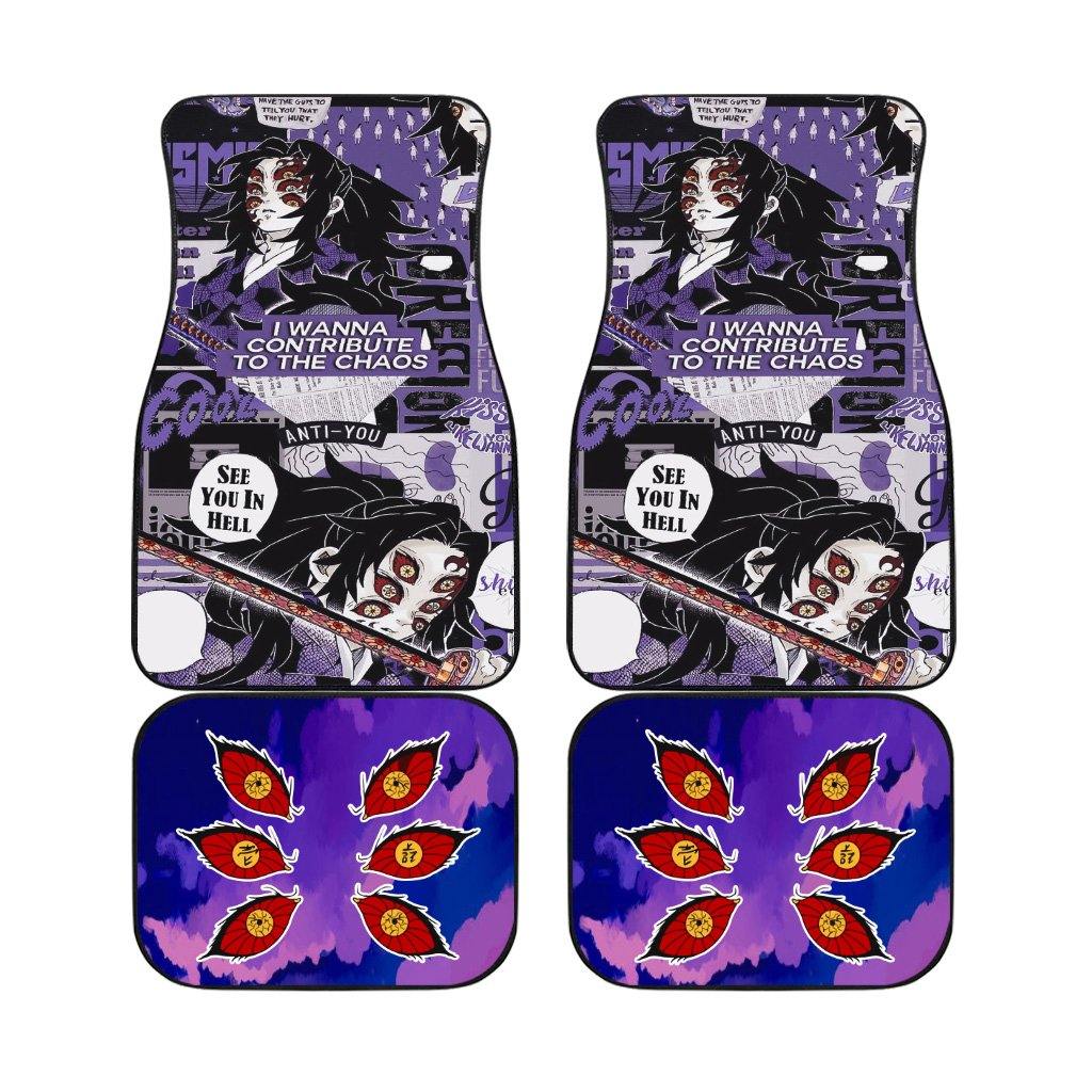 Kokushibo Car Floor Mats Demon Slayer Car Floor Mats Kokushibo Car Floor Mats Demon Slayer Car Floor Mats