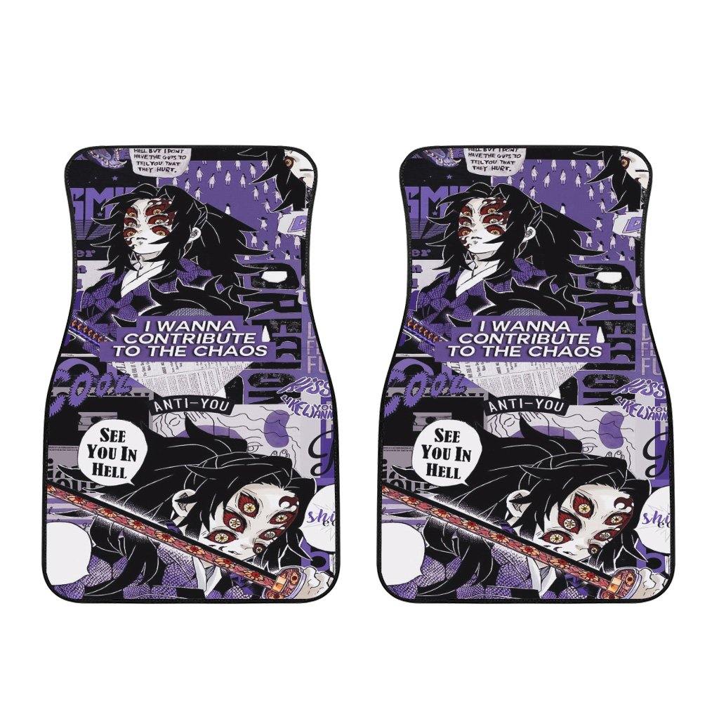 Kokushibo Car Floor Mats Demon Slayer Car Floor Mats Kokushibo Car Floor Mats Demon Slayer Car Floor Mats
