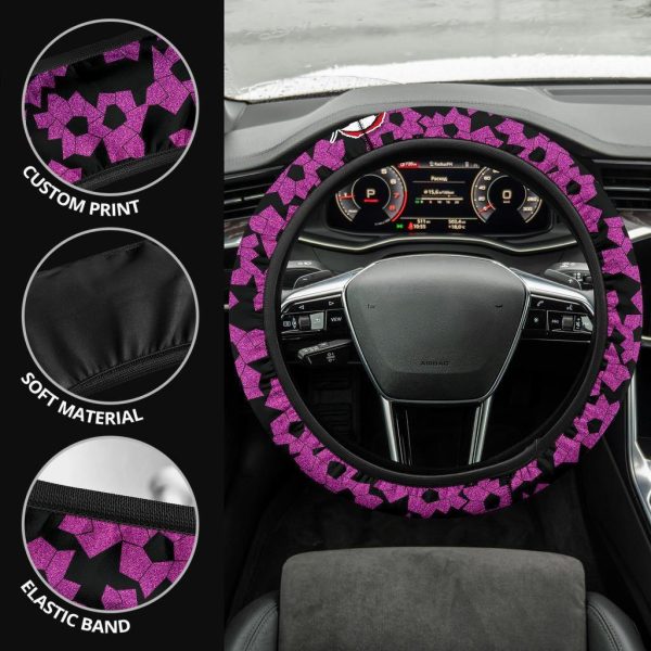 kokushibo demon slayers car accessorries anime steering wheel cover bl7jo