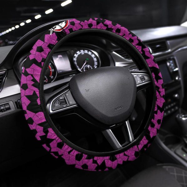 Kokushibo Demon Slayers Car Accessorries Anime Steering Wheel Cover Kokushibo Demon Slayers Car Accessorries Anime Steering Wheel Cover