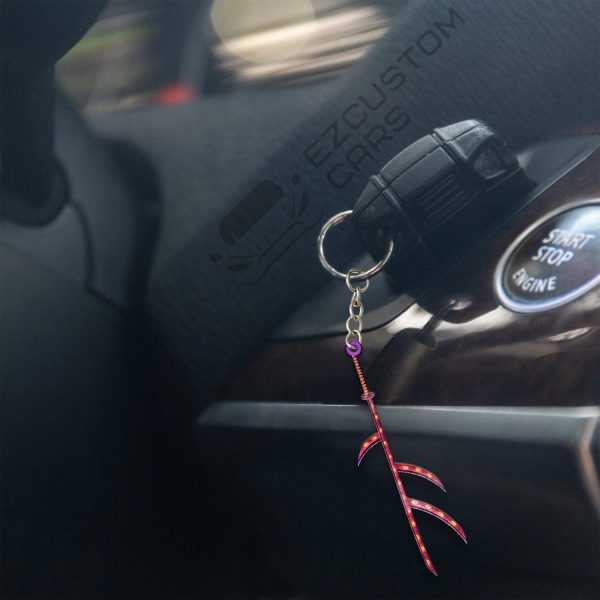 kokushibo sword car accessories custom anime demon slayer keychains v16nv