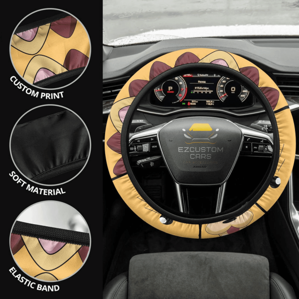 kon bleach anime steering wheel cover custom anime car accessories tevof