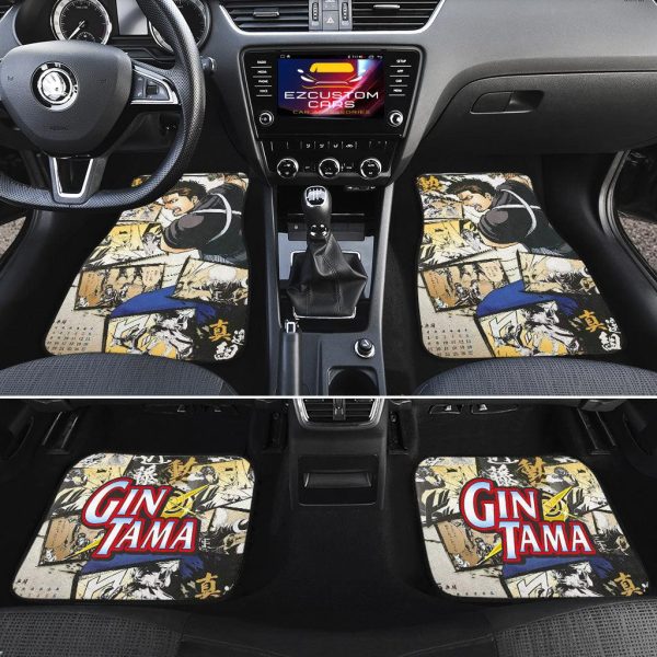 kondou isao gintama car floor mats anime car accessories mixed manga style ln6y8