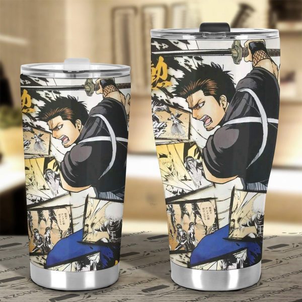 kondou isao gintama car tumbler cup anime car accessories mixed manga style wouol