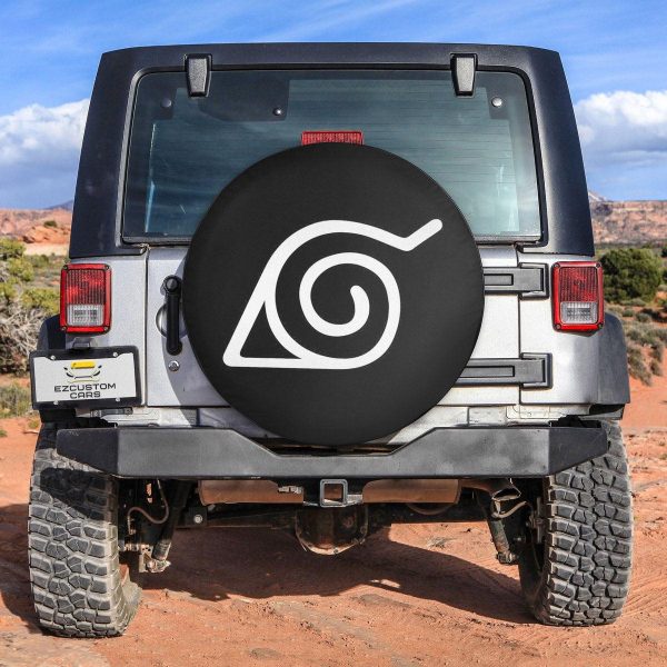 Konoha Leaf Village Symbols Spare Tire Cover Custom Naruto Anime Car Accessories