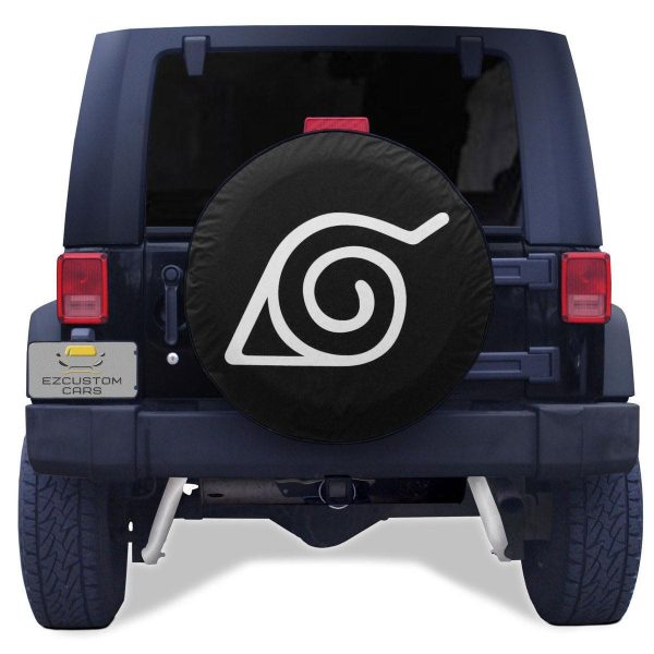 Konoha Leaf Village Symbols Spare Tire Cover Custom Naruto Anime Car Accessories