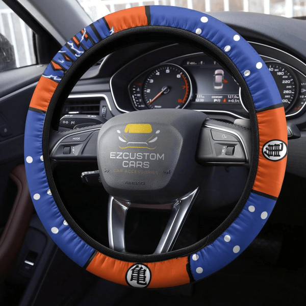 krillin anime steering wheel cover custom dragon ball anime car accessories hoq04
