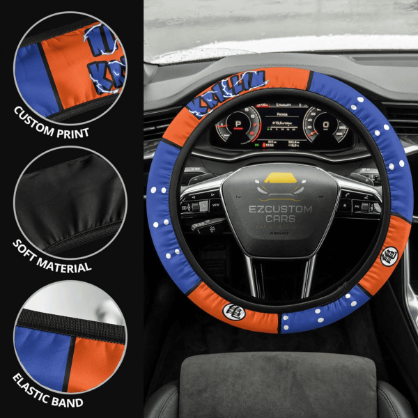 krillin anime steering wheel cover custom dragon ball anime car accessories q99do
