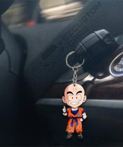 krillin keychains custom dragon ball anime car accessories djfve
