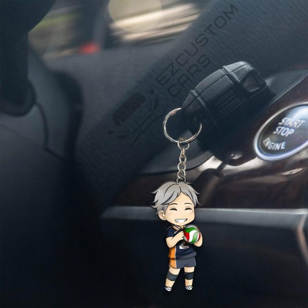 kshi sugawara karasuno high keychains custom haikyuu car accessories c9tvo