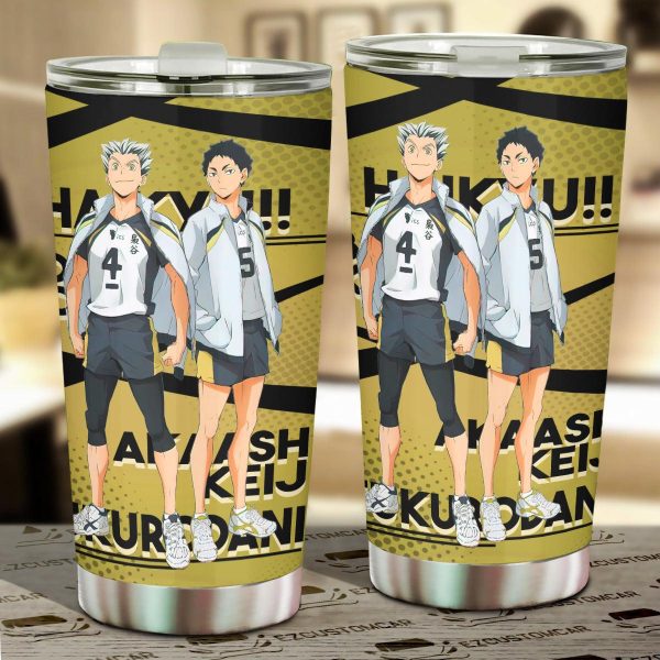 Keiji Akaash Car Tumbler Cup Custom Haikyuu Anime Car Accessories