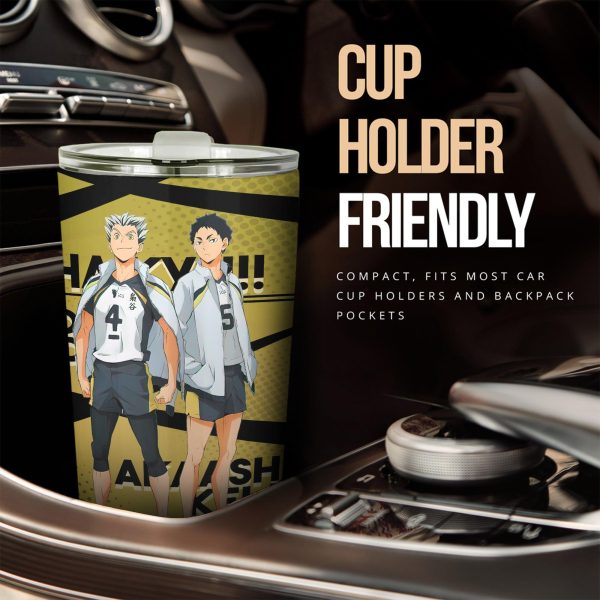 ktar bokuto and keiji akaashi car tumbler cup custom haikyuu anime car accessories arh7k