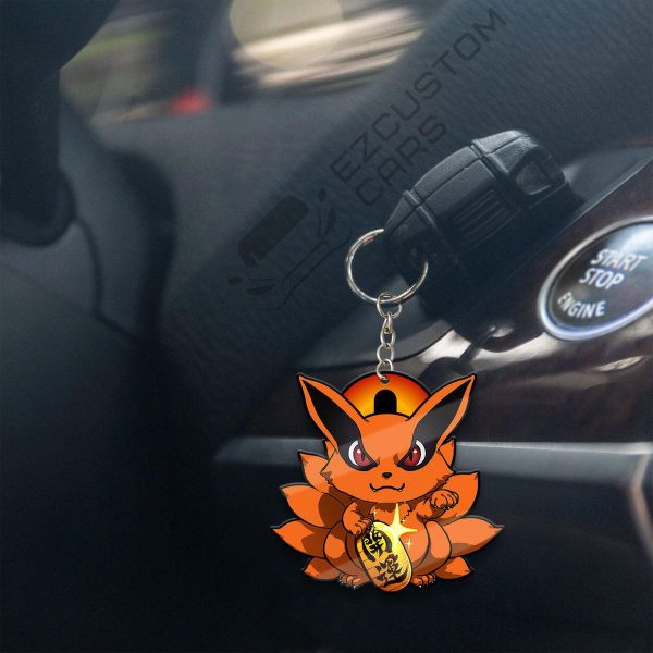 kurama keychains naruto anime custom car accessories gh1rd