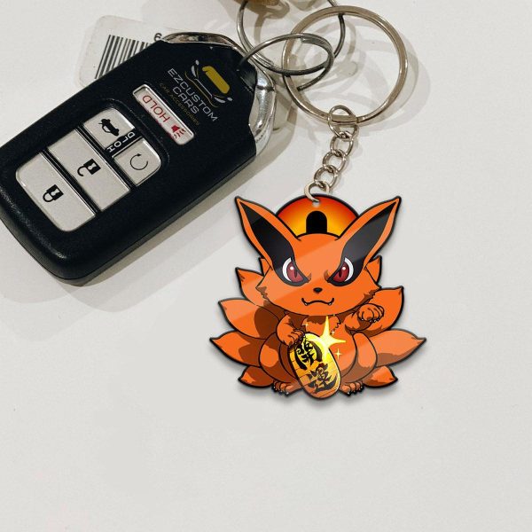 kurama keychains naruto anime custom car accessories of4kb
