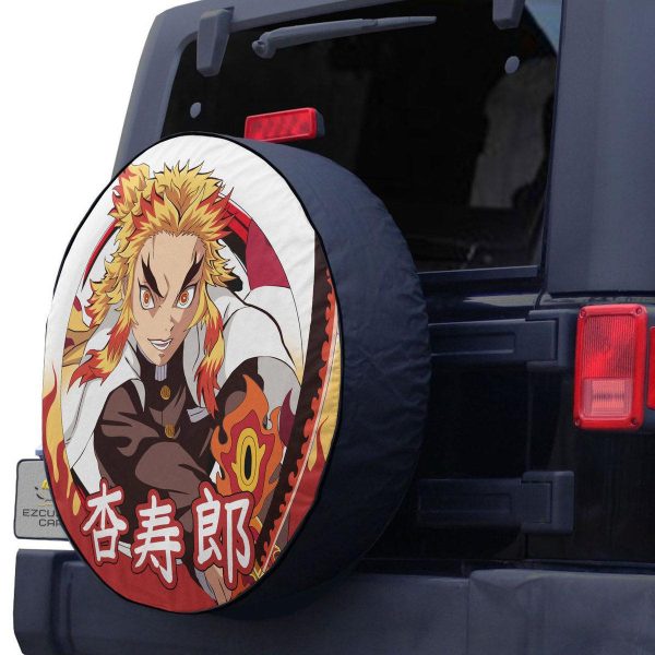 kyojuro rengoku spare tire cover custom demon slayer anime car accessories agy6g