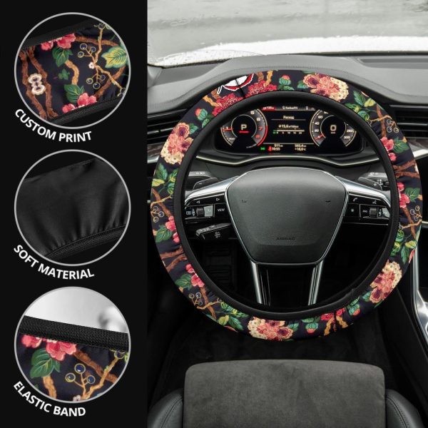 lady tamayo demon slayers anime steering wheel cover anime car accessories o25nw