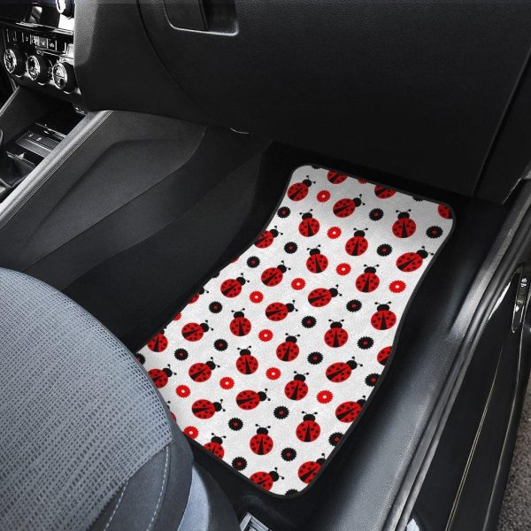 ladybug pattern car floor mats for ladybug lover auwva
