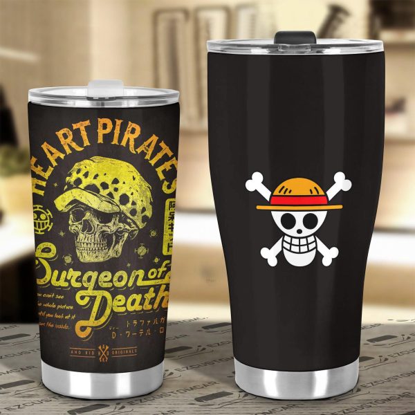 law art stainless steel tumbler one piece anime car accessories 4rsdu