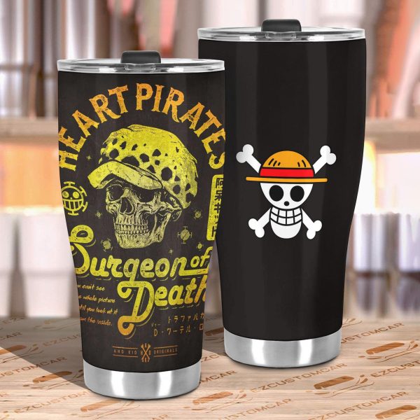 law art stainless steel tumbler one piece anime car accessories egqbg