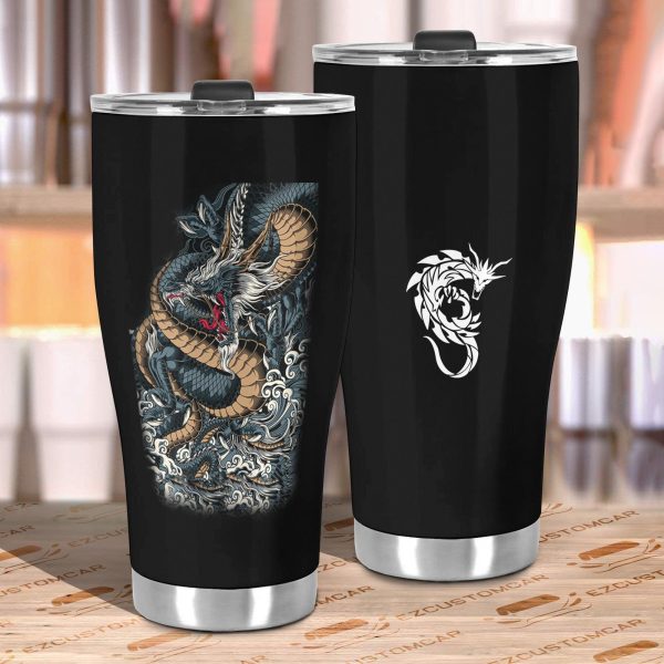 legend dragon car tumbler cup custom dragon car accessories osegb