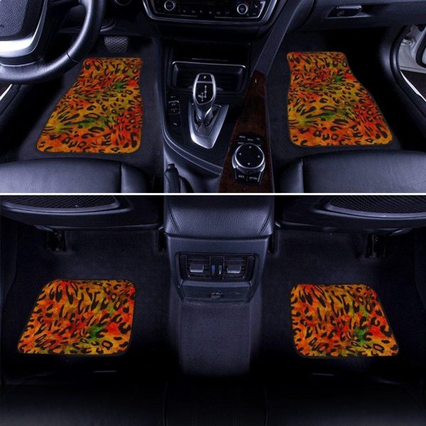 leopard wild cheetah skin pattern car floor mats f3ovy