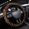 Leopard Brown Anime Steering Wheel Cover