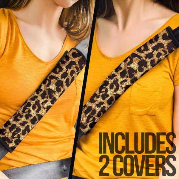 leopard brown custom seat belt covers gitio