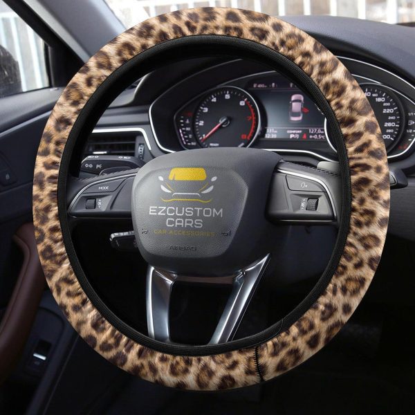 leopard skin anime steering wheel cover custom leopard car accessories 989aj