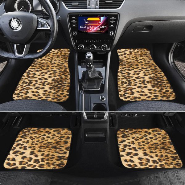 leopard skin car floor mats custom animal car accessories xfo3x
