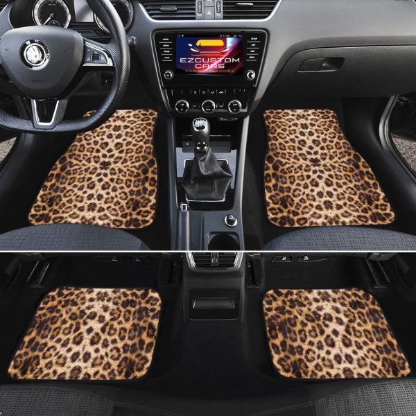 leopard skin car floor mats custom leopard car accessories bcgm0