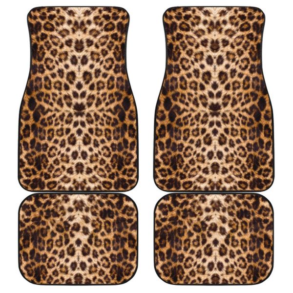 Leopard Skin Car Floor Mats Custom Animal Car Accessories