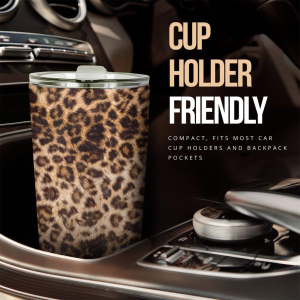 leopard skin car tumbler cup custom leopard car accessories k0yh6