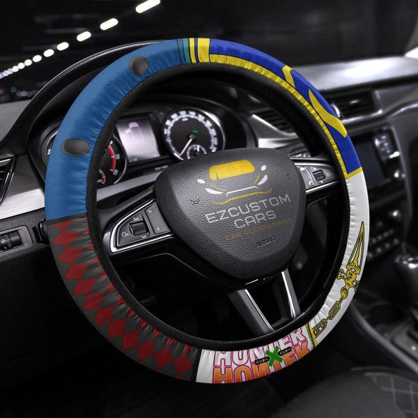 Leorio x Kurapika Anime Steering Wheel Cover Custom Hunter x Hunter Anime Car Accessories
