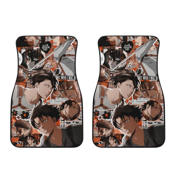 levi ackerman attack on titan car floor mats fan gift fnqa4
