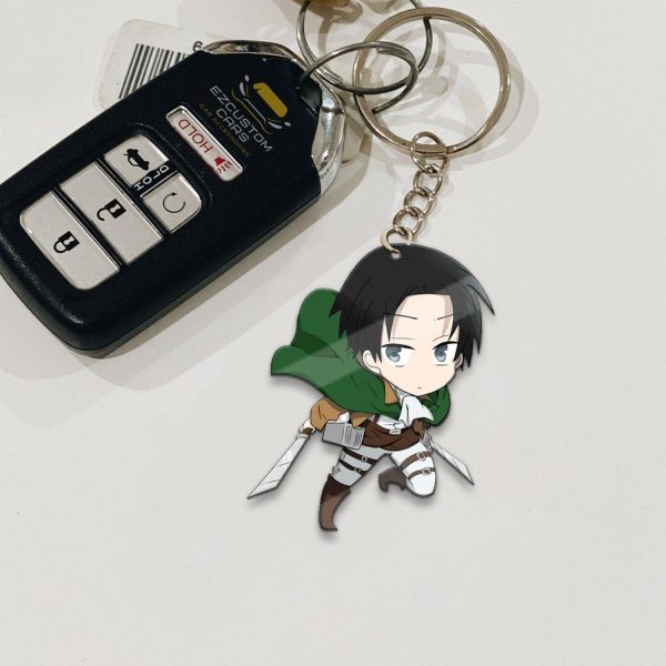 levi ackerman keychains attack on titan cded1