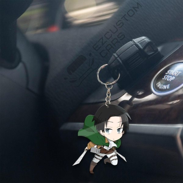 levi ackerman keychains attack on titan oo7tj