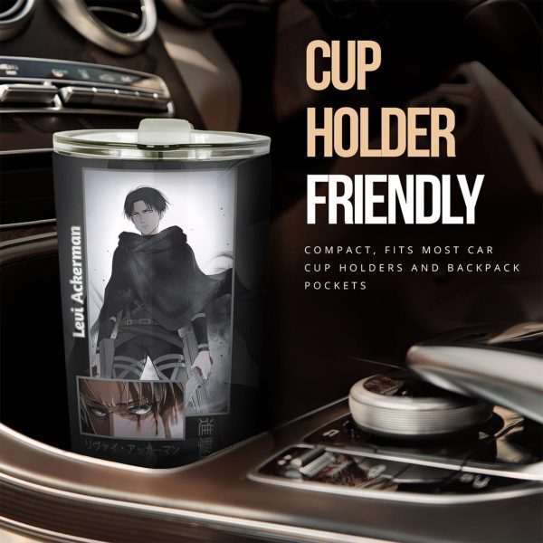 levi attack on titan car tumbler cup ndmsg