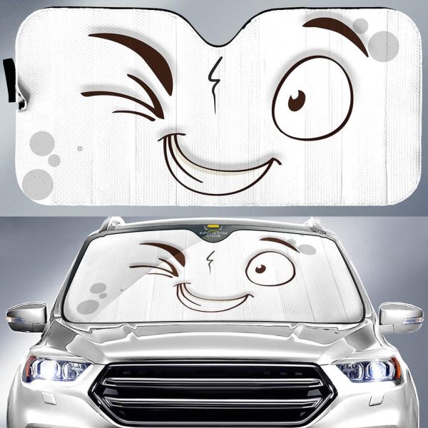 Liar Cartoon Eyes Car Sun Shade Custom Car Accessories