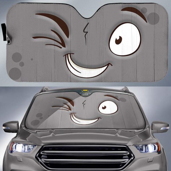 liar cartoon eyes car sun shade custom car accessories uh8ze