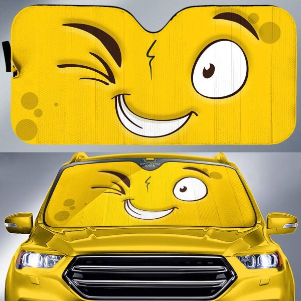 liar cartoon eyes car sun shade custom car accessories yulns