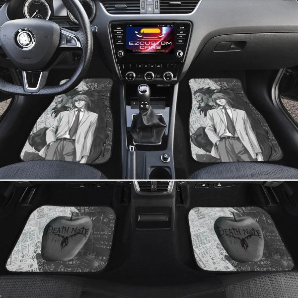 light yagami car floor mats cutsom death note black white anime car accessories 92at3