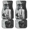 Light Yagami Car Floor Mats Cutsom Death Note Black White Anime Car Accessories