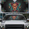 Lion Mandala style Car Sun Shade