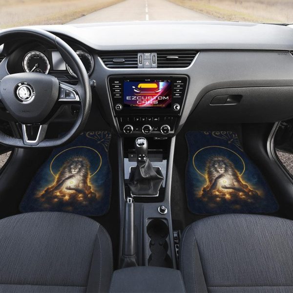 lion meditate car floor mats custom lion car accessories httea